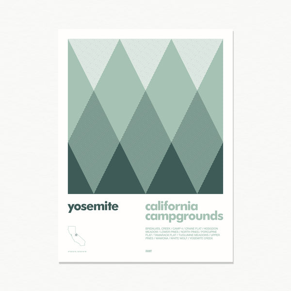 Yosemite Campgrounds Print