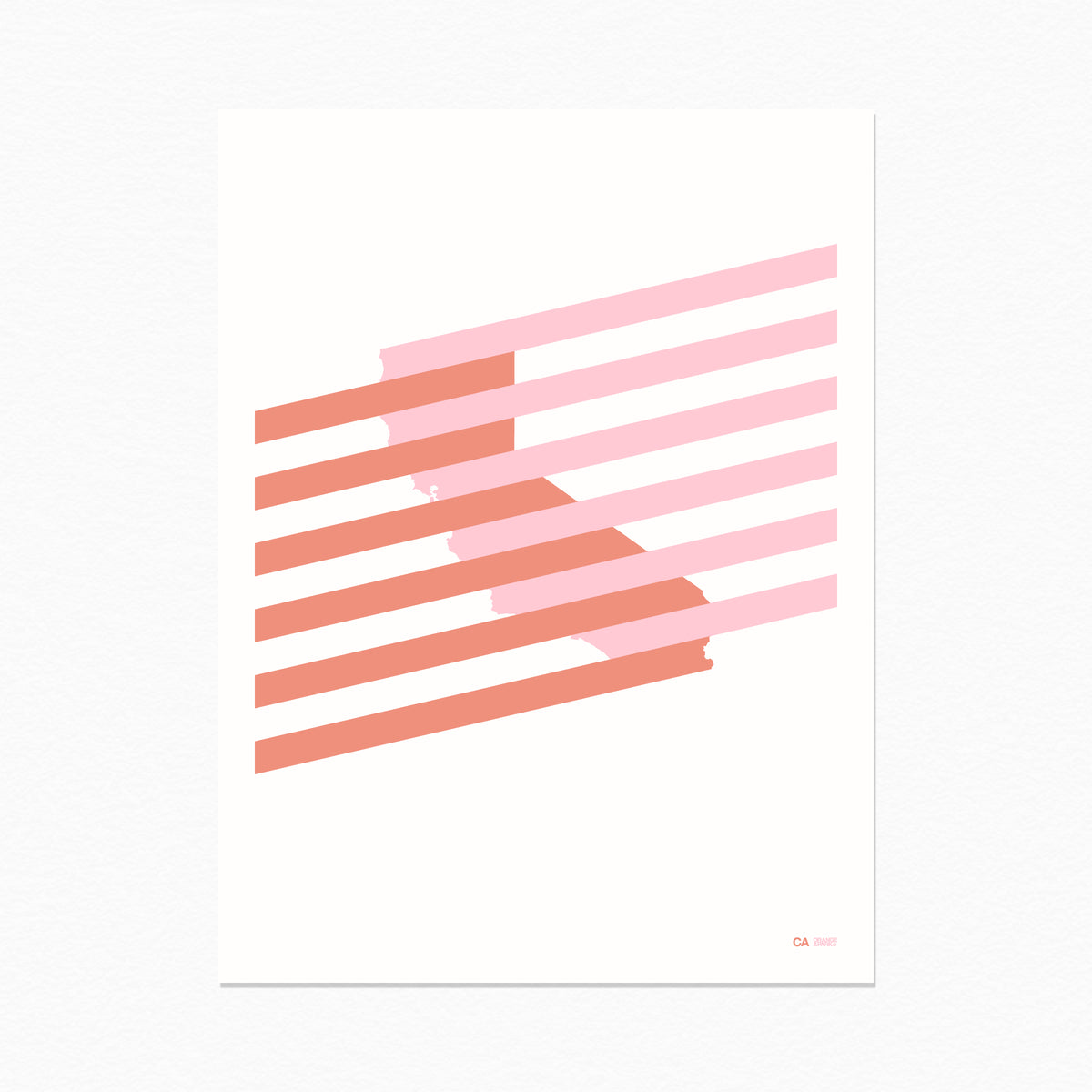 ORANGE & PARK – California Stripes Print