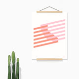 California Stripes Print