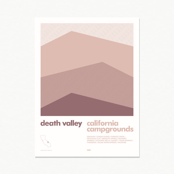 Death Valley Campgrounds Print